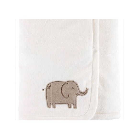 Carter's Other - Carters Baby Embroidered Plush Elephant Blanket